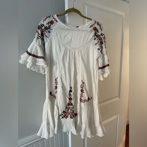 Free people embroidered dress size M